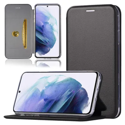 Produktbild von Handy Schutz Hülle für Samsung Galaxy S22 Plus Handytasche mit Magnetdeckel Kartenfach und Standfunktion Klapphülle Schwarz