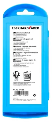 Produktbild von Eberhard Faber 571702 Schnellverstellzirkel im Etui, neon blau