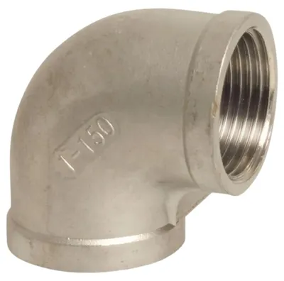 Immagine prodotto di Raccordo Filettato Inox a Gomito 90° 3/8"