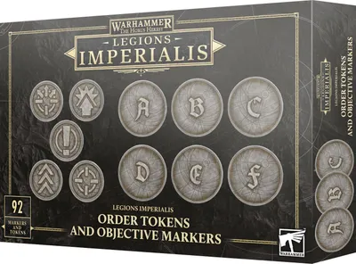 Zdjęcie produktu dla Warhammer: The Horus Heresy - Legions Imperialis: Order Tokens and Objective Markers (92 szt.)