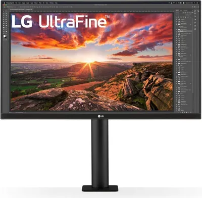 Produktbild von LG UltraFine Ergo 68,6 cm (27" ) 3840 x 2160 Pixel 4K Ultra HD LED Schwarz (27UN880P-B)