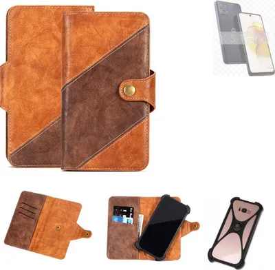 Produktbild von K-S-Trade Handyhülle Schutzhülle Bookstyle Case Wallet-Case kompatibel mit Motorola Moto G73 5G Cover Klapphülle Kantenschutz Smartphone