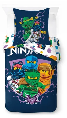 Produktbild von Lego Ninjago "Training" - Wende-Bettwäsche-Set, 135x200 & 80x80