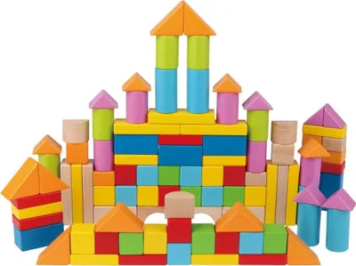 Produktbild von Hape 101 Wunderbare Holzbausteine