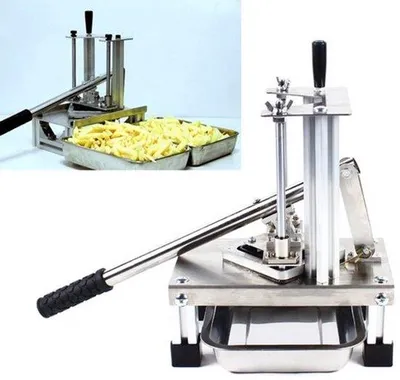 Image de Mandoline de cuisine - Trancheuse manuelle pour légumes avec 3 lames en acier inoxydable