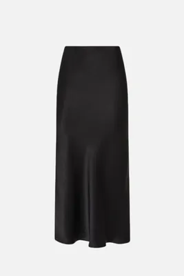 Obrázek produktu pro PINKO, midi sukně z saténu, model Digna, černá barva