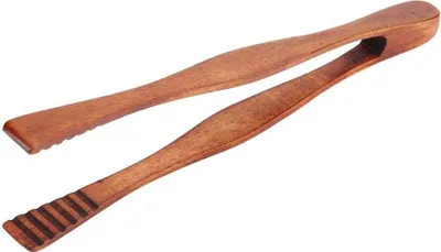 Produktbild von Kochzange aus Holz für Grill, Buffet, Brot, Steak, Servierwerkzeug