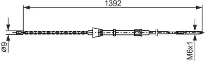 Produktbild von Bosch Seilzug, Feststellbremse  1 987 477 680