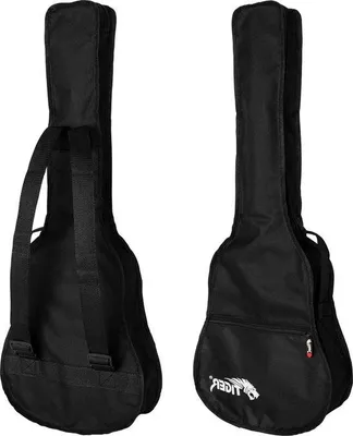 Image de Étui noir pour guitare classique GGB7-JCL - format 1/4 avec compartiment supplémentaire