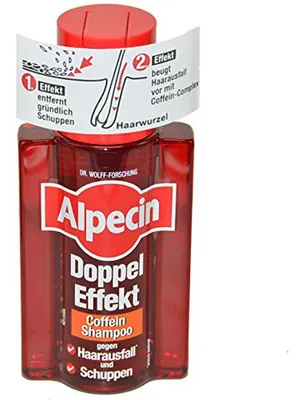 Image de 3x Alpecin SHAMPOOING AU COFFRE DOUBLE EFFET contre la chute des cheveux et les pellicules - 200ml