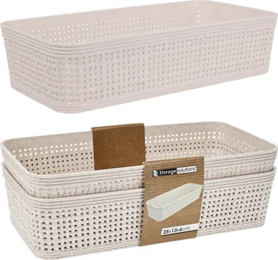 Immagine prodotto di Set di 2 cestini/organizer 25X13X6Cm