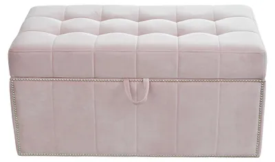 Produktbild von Hocker Fußhocker Ottoman Sitzhocker Sitzpouf Wohnzimmer Designer Kufer