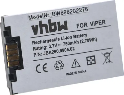 Produktbild von vhbw Akku Ersatz für Oelmann 2609905 für Funkgerät, Walkie Talkie (750 mAh, 3,7 V, Li-Ion)