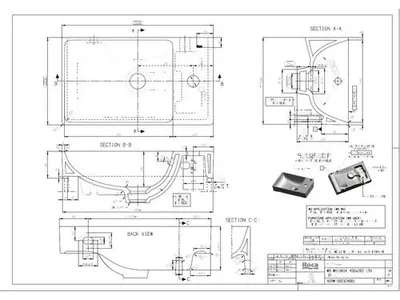 Produktbild von LAUFEN Möbelwaschtisch LIDA 45 x 26 cm weiß glänzend H815LI30001061