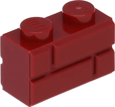 Obrázek produktu pro LEGO® 1x2 Wall bricks Vysoké cihly Tmavě červená - 98283 NEW! Množství 50x