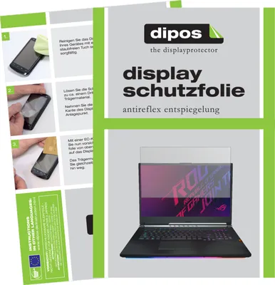 Produktbild von 1x Schutzfolie für Asus ROG Strix Scar III G731GW-EV104T matt Displayschutzfolie Folie Display Schutz dipos