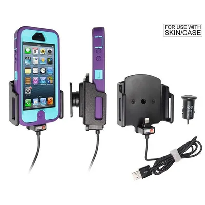 Image de Brodit Mobile Phone Aktivhalter - iPhone 5 avec skin (chargeur de voiture)