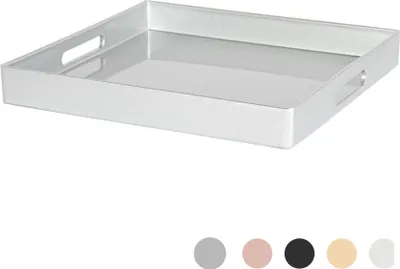 Produktbild von Argon Ta Metallic-Platz Serviertablett - Metallic-Finish - 33cm - Silber
