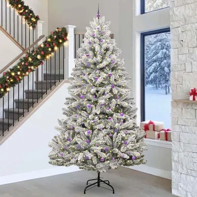 Produktbild von Möbel Künstlicher Weihnachtsbaum Grün und Weiß 300 cm PVC und Metall - 1133244