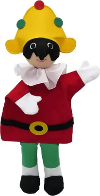 Produktbild von Handpuppe Polichinelle mit festem Kopf, 37 cm