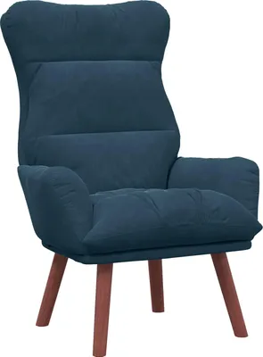Zdjęcie produktu dla vidaXL Fotel niebieski 69 x 74 x 93 cm aksamitny