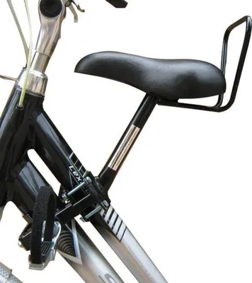Image de Siège enfant en selle sur vélo de femme tubulaire