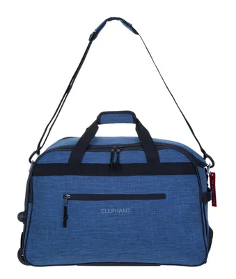Produktbild von Reisetrolley Weekender Duffle Elephant Travel 55 cm Trolley Reisetasche mit Rollen Saunatasche Damen Herren Trolly Reise Tasche 13030 Blau Schwarz