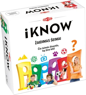 Obrázok produktu pre Taktická stolová hra Iknow rodinný kvíz (v litovskom jazyku)