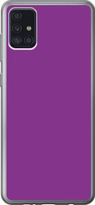 Produktbild von MuchoWow® Handyhülle Schutzhülle Hülle für Telefoonhoesje Samsung Galaxy A52 5G Lila - Farben - Unifarben Silikon Softcase Handy Hülle - Umschlag