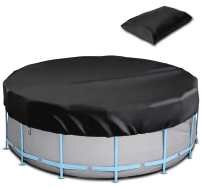 Immagine prodotto di Copertura per piscina, diametro di circa 2,4 metri - Tessuto Oxford resistente - Rivestimento inPoliuretanoargentato