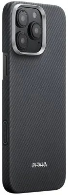 Immagine prodotto di Custodia Pitaka Ultra-Slim, Nero/Grigio (PitaTap) - iPhone 16 Pro Max