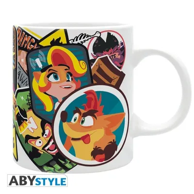 Immagine prodotto di Tazza in Vetroceramica Crash Bandicoot da 320 ml - Adesivo Crash