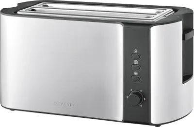 Obrázok produktu pre SEVERIN AT 2590 Automatický hriankovač s dlhou štrbinou - 4 plátky, nerezová oceľ/čierna