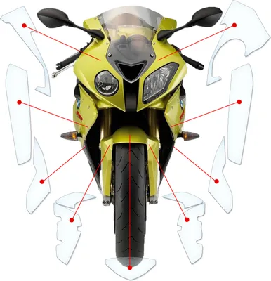 Produktbild von Lackschutzfolie Steinschlagschutz passend für BMW S1000RR 2009-2014