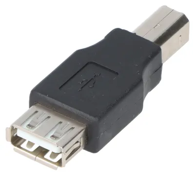 Zdjęcie produktu dla Przejściówka USB 2.0 Hi-Speed firmy Goobay z gniazda USB 2.0 typu A na wtyczkę USB 2.0 typu B