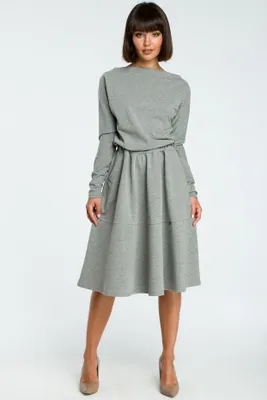 Produktbild von BeWear Midikleid für Frauen Youdon B087 grau XXL