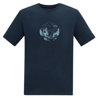 Productafbeelding van Regatta - Heren T-shirt "Fingal", stretchstof RG13449 (maat M) (marineblauw)