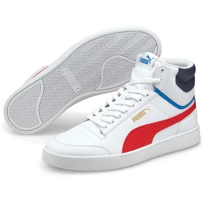 Produktbild von PUMA Shuffle Mid Sneaker white/red/peacoat/gold 40