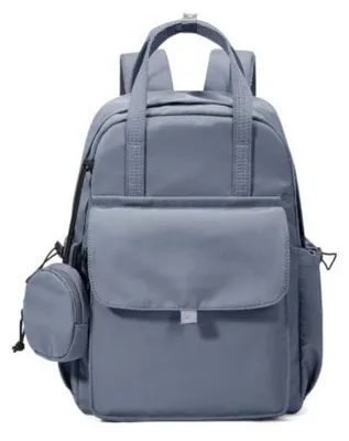 Produktbild von Schulrucksack Mädchen Jungen Rucksack Schule Teenager Wasserdicht Laptop 14 Zoll Blau-Lila 19L