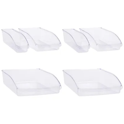 Produktbild von 6tlg. Set Kühlschrank Korb Aufbewahrungsbehälter Transparent Organizer Kühlschrankbox Gemüse Obst Gefrierschrank Schubladenkorb