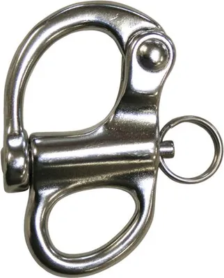Produktbild von Schnappschäkel 52 mm lang aus Edelstahl V4A