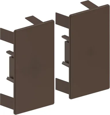 Immagine prodotto di Terminali per canalina portacavi in plastica - marroni - 60 x 110 mm