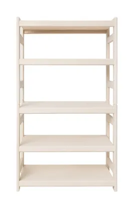 Produktbild von Stapelbares Regal aus Buchenholz für Keller oder Zuhause, modulares Design, 2 Einlegeböden, 50×43×45 cm (B×T×H)