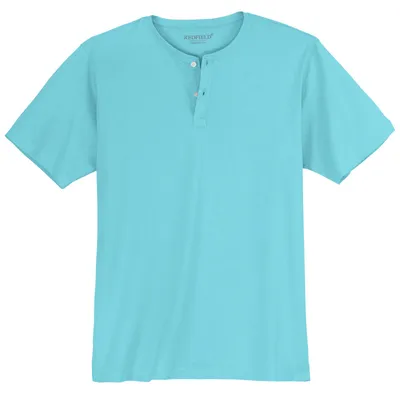 Produktbild von Redfield Henley T-Shirt Übergröße helltürkis Bruce