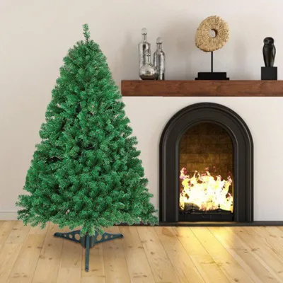 Produktbild von Izrielar 120cm Künstlicher Weihnachtsbaum Tannenbaum mit 220 Spitzen PVC Nadeln ständer & Klappsystem Christbaum Grün