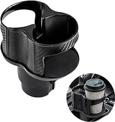 Produktbild von Doppelter Becherhalter, schwarz, für das Auto, Getränkehalter