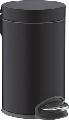 Produktbild von Treteimer ADDSTORIS 3 l, mit Softclose Funktion mattschwarz mattschwarz