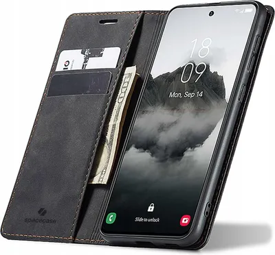 Immagine prodotto di SPACECASE Custodia a portafoglio con patta per Galaxy S24 FE Nero
