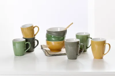 Produktbild von Becher 450ml sortiert 6er Set Umea