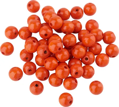Produktbild von Holzperlen, Ø 10 mm, ca. 50 Stück Orange
